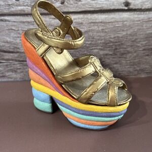 RAINE Resin Shoe Figurine "Sweet Surprise"  Colorful Y2K Style Heel